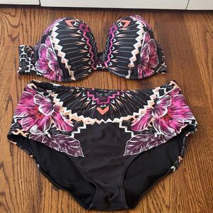 SWIMSUITS FOR ALL Bikini Top Size 14 Bottom Size 12